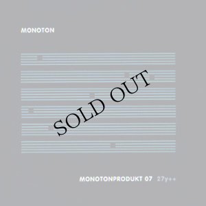 画像1: Monoton "Monotonprodukt 07 27y ++" [CD]