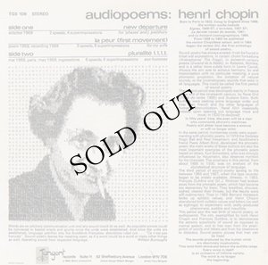 画像2: Henri Chopin "Audiopoems" [CD-R]