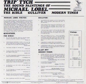 画像2: Michael Lobel "Trip-Tych" [CD-R]