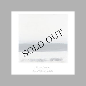 画像1: Morton Feldman "Piano, Violin, Viola, Cello" [CD]