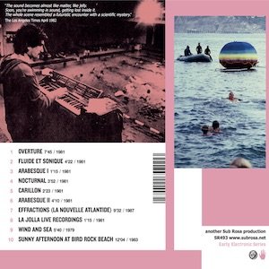 画像2: Michel Redolfi "Sonic Waters, Underwater Music 1979-1987" [CD]