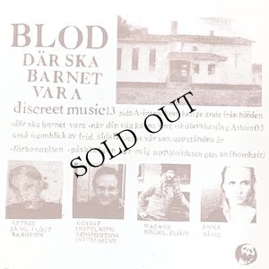画像1: Blod "D​aar Ska Barnet Vara" [LP]