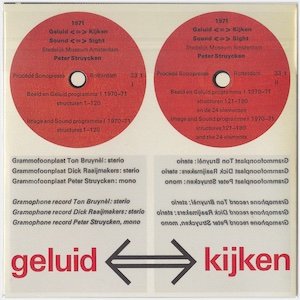 画像2: Ton Bruynel, Dick Raaijmakers, Peter Struycken "Geluid   Kijken, Drie Audio-Visuele Projekten" [CD-R]