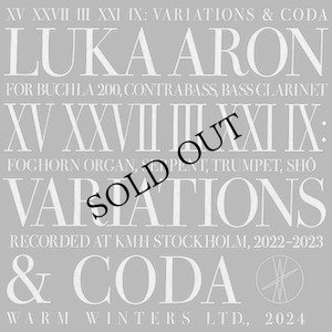 画像1: Luka Aron "XV XXVII III XXI IX: Variations & Coda" [LP]