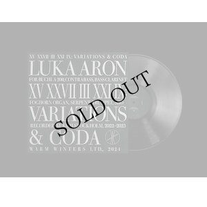 画像2: Luka Aron "XV XXVII III XXI IX: Variations & Coda" [LP]