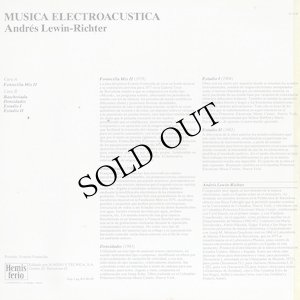 画像2: Andres Lewin-Richter "Musica Electroacustica" [LP]