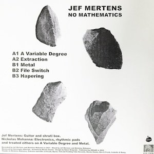 画像2: Jef Mertens "NO MATHEMATICS" [LP]