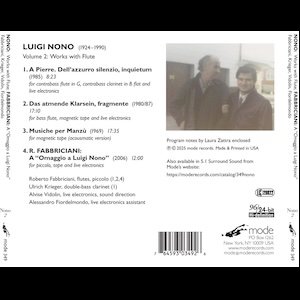 画像2: Roberto Fabbriciani "Luigi Nono Volume 2: Works with Flute" [CD]