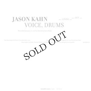 画像2: Jason Kahn "Lining Out" [LP]