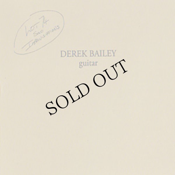 画像1: Derek Bailey "Lot 74 - Solo Improvisations" [CD]