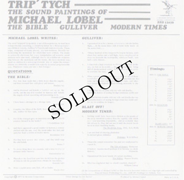 画像2: Michael Lobel "Trip-Tych" [CD-R]