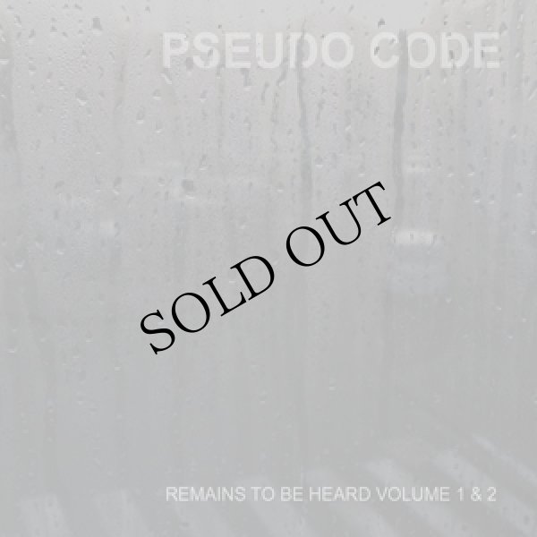 画像1: Pseudo Code "Remains To Be Heard Volume 1 & 2" [2CD]