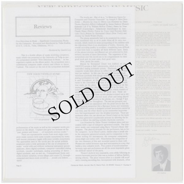 画像2: V.A "New Directions In Music "Significant Contemporary Works For The Computer" [CD-R]