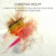 画像1: Christian Wolff "A Complete Anthology Of Solo and Duo Violin Pieces" [CD]