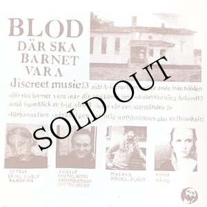 画像: Blod "D​aar Ska Barnet Vara" [LP]