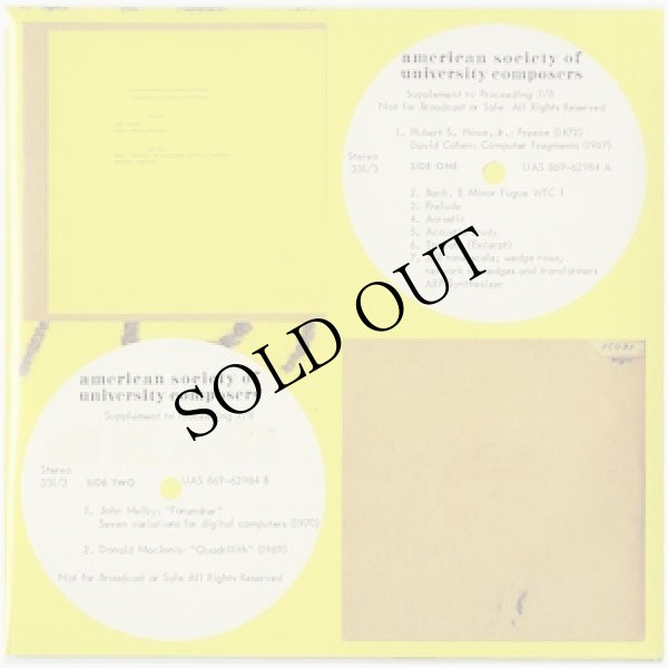 画像5: V.A "American Society Of University Composers, Inc., Supplement to Proceeding 7/8" [4CD-R]