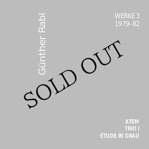 画像: Gunther Rabl "Werke 3" [CD]
