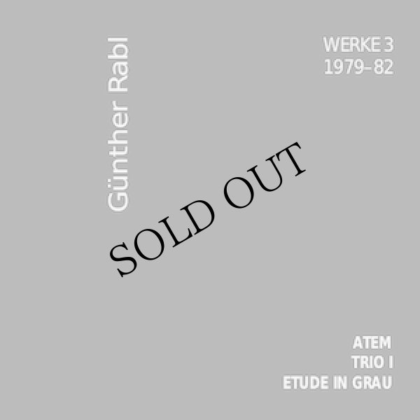 画像1: Gunther Rabl "Werke 3" [CD]