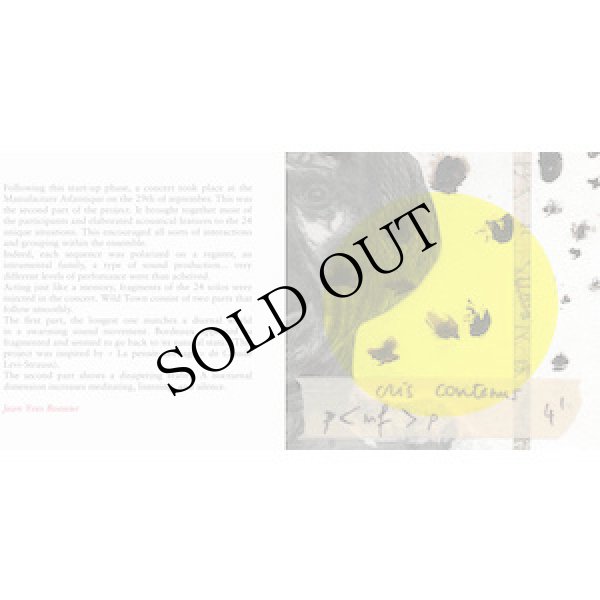 画像3: Jean-Yves BOSSEUR / Benjamin BONDONNEAU / Le UN Ensemble "Ville Sauvage - Piece d'orchestre" [2CD]