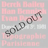 画像: Derek Bailey, Han Bennink, Evan Parker "Topographie Parisienne (Dunois, April 3d, 1981)" [4CD Box]