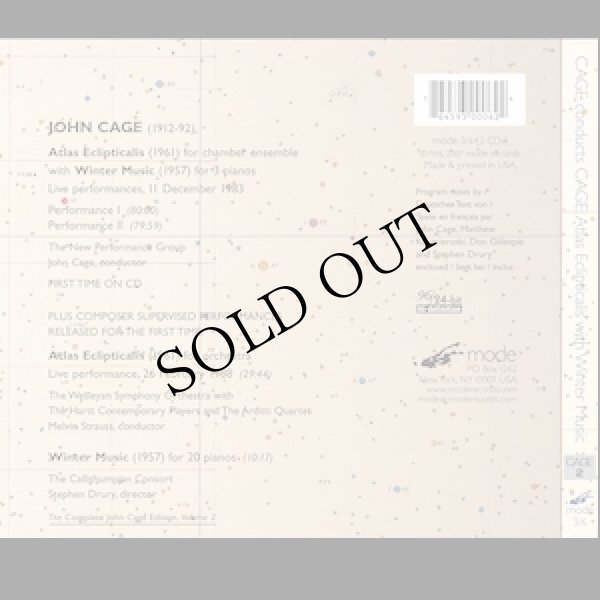 画像2: John Cage "Complete Cage Edition Vol. 2: Atlas Eclipticalis with Winter Music" [3CD]