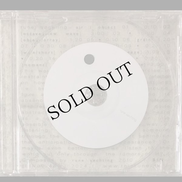画像1: Rune Sochting "Air / Object" [Mini CD-R]