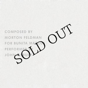 画像: Morton Feldman, John Tilbury "For Bunita Marcus" [2CD]
