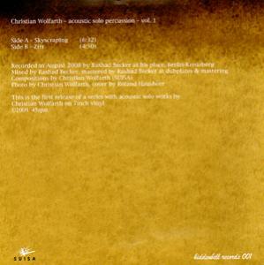 画像2: Christian Wolfarth "Acoustic Solo Percussion - Vol. 1" [7"]