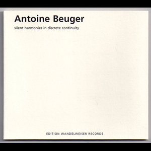 画像1: Antoine Beuger "Silent Harmonies In Discrete Continuity" [CD]