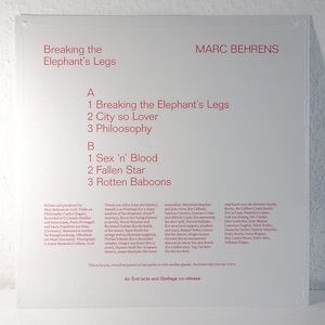 画像2: Marc Behrens "Breaking the Elephant’s Legs" [LP]