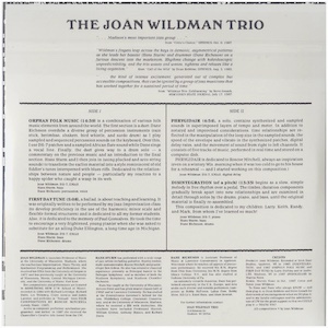 画像2: Joan Wildman Trio "Orphan Folk Music, Under The Silver Globe, Inside Out" [2CD-R]