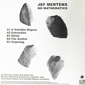 画像2: Jef Mertens "NO MATHEMATICS" [LP]