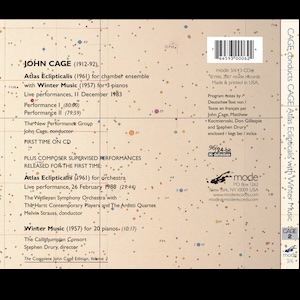 画像2: John Cage "Complete Cage Edition Vol. 2: Atlas Eclipticalis with Winter Music" [3CD]