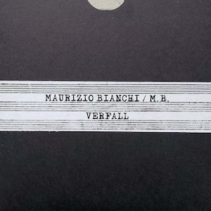 画像1: Maurizio Bianchi "Verfall" [CD-R]